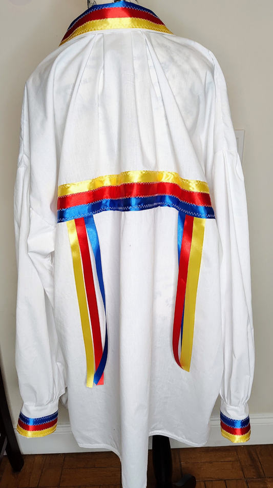 Ribbon Shirt White Ribbon Shirt Native made Handmade